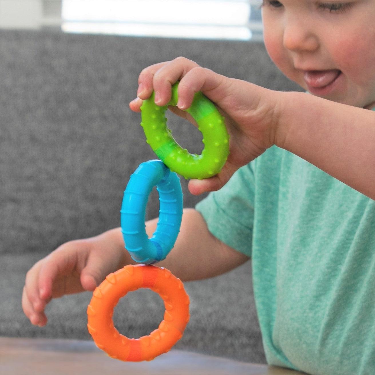 Fat Brain Toys: magnetyczne wesołe kółka Silly Rings - Noski Noski