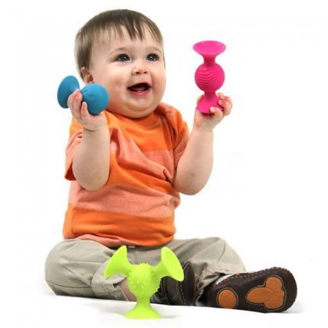 Fat Brain Toys: przyssawki dla niemowląt PipSquigz - Noski Noski