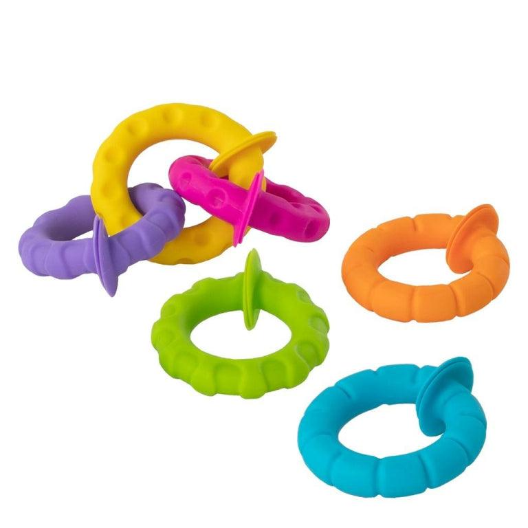 Fat Brain Toys: przyssawki pierścienie PipSquigz Ringlets - Noski Noski