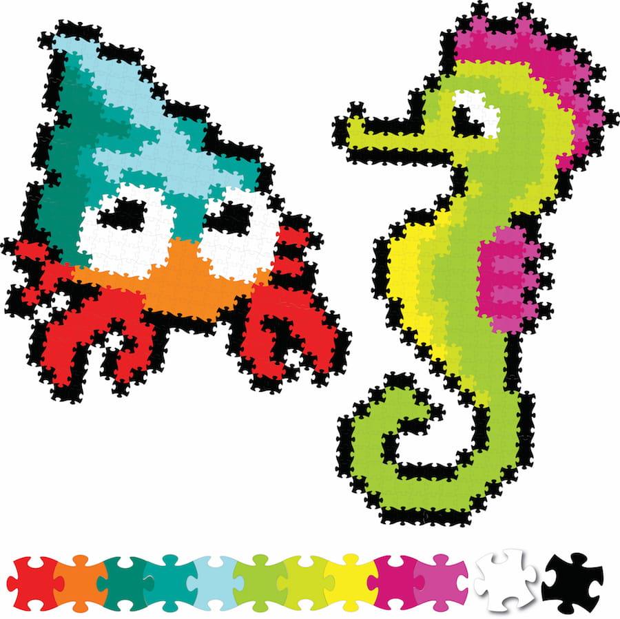 Fat Brain Toys: puzzle pikselki Jixelz 700 el. - Noski Noski