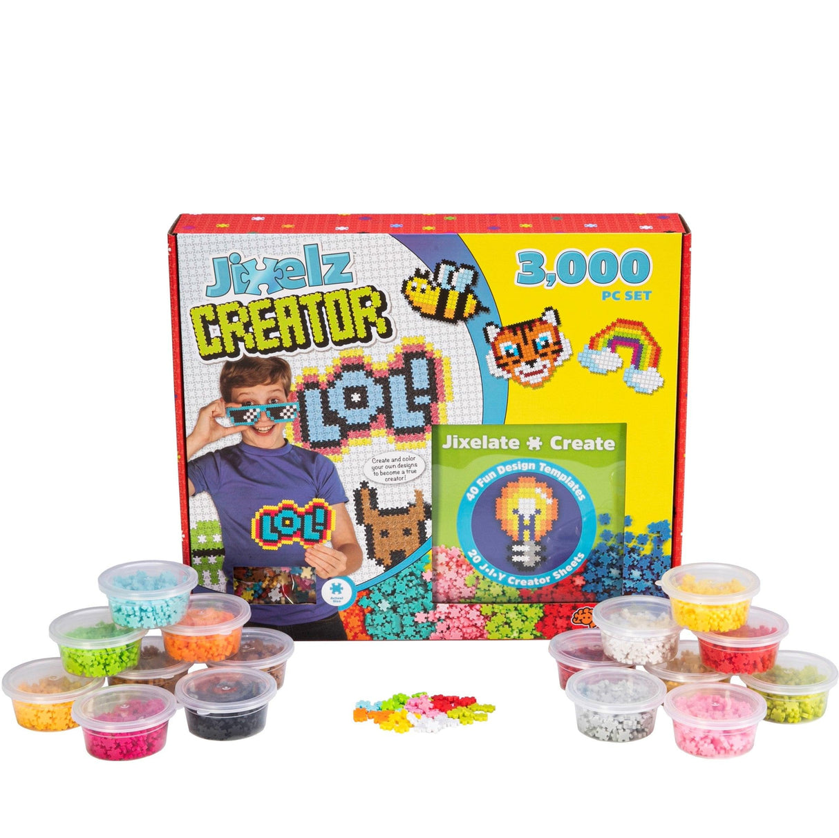 Fat Brain Toys: puzzle pikselki Jixelz Creator 3000 el. - Noski Noski