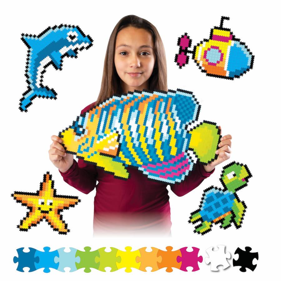 Fat Brain Toys: puzzle pikselki Jixelz Pod Wodą 1500 el. - Noski Noski