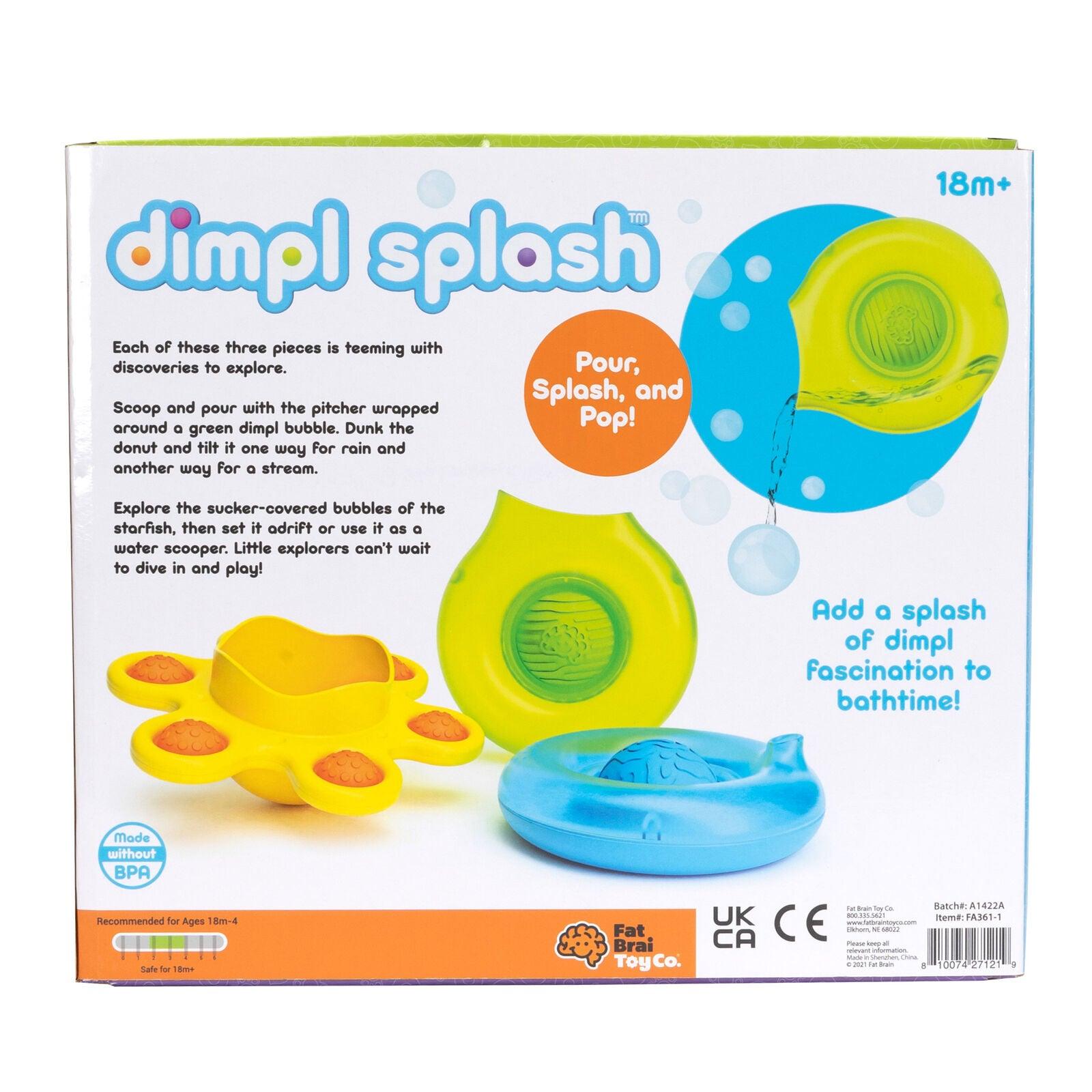 Fat Brain Toys: sensoryczne bąbelki kąpielowe Dimpl Splash - Noski Noski