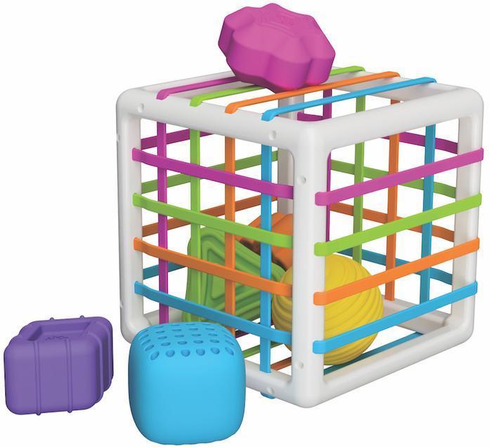 Fat Brain Toys: sorter elastyczna kostka sensoryczna InnyBin - Noski Noski