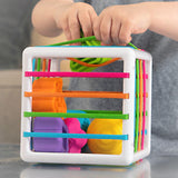 Fat Brain Toys: sorter elastyczna kostka sensoryczna InnyBin - Noski Noski