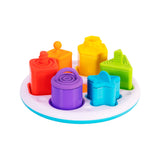 Fat Brain Toys: sorter kształtów z przykrywkami Plugzy - Noski Noski