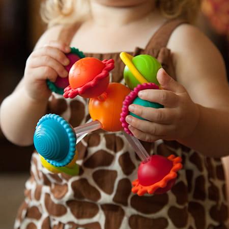 Fat Brain Toys: zabawka sensoryczna dla niemowląt Wimzle - Noski Noski