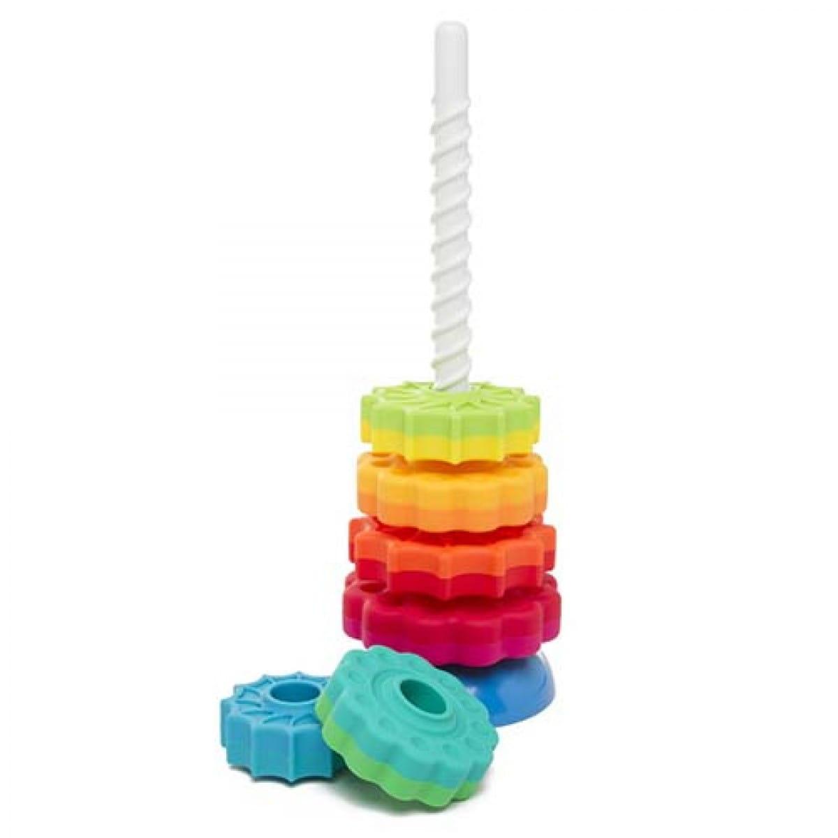Fat Brain Toys: zakręcona wieża SpinAgain - Noski Noski