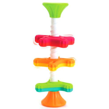 Zabawka sensoryczna Fat Brain Toys MiniSpinny; kolorowe śmigiełka rozwijają zdolności motoryczne niemowlaka; zabawka edukacyjna.
