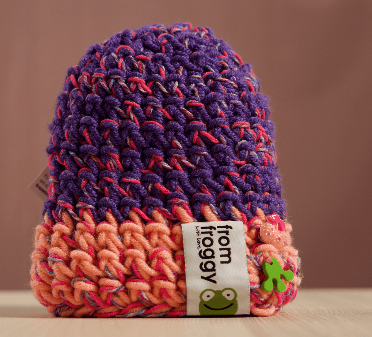 From Froggy With Love: czapka dziecięca hand made Beanie - Noski Noski