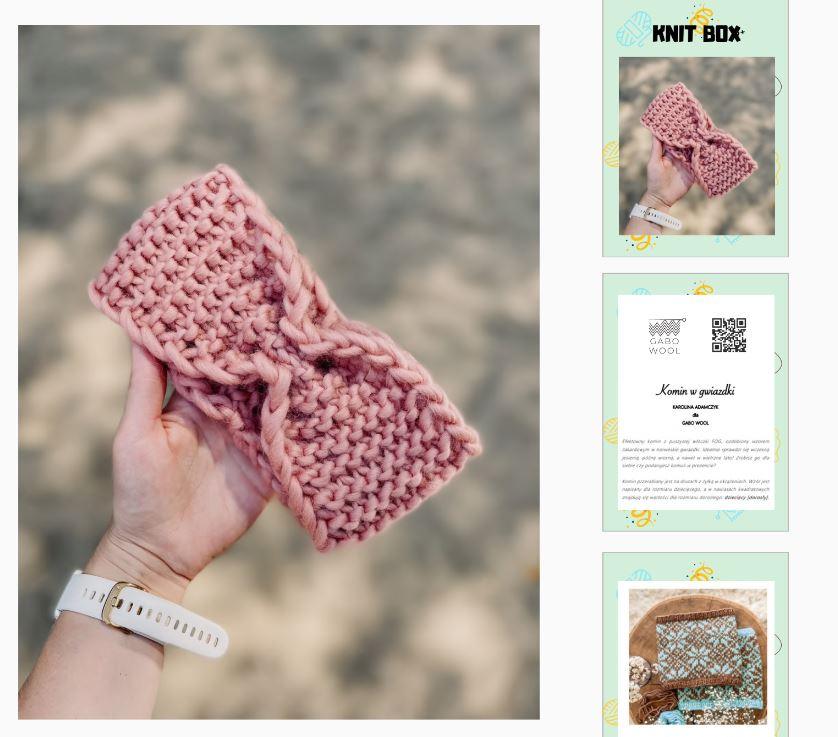 Gabo Wool: zestaw do nauki robienia na drutach Knit Box DIY - Noski Noski