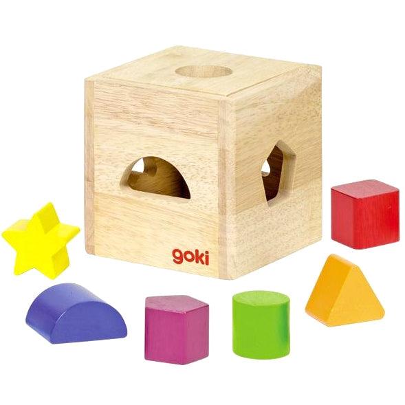 Goki: drewniany sorter kształtów Pudełko - Noski Noski