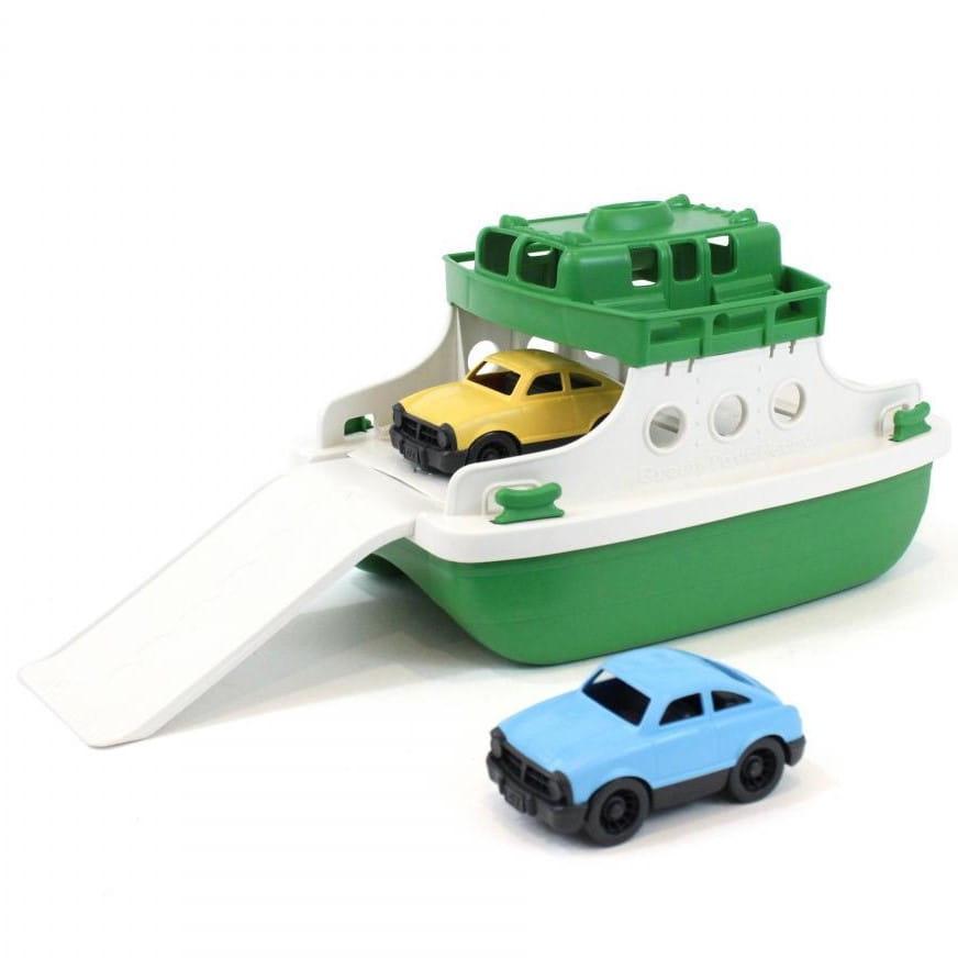 Green Toys: dwupoziomowy prom z autkami - Noski Noski