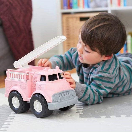 Green Toys: różowy wóz strażacki Fire Truck Pink - Noski Noski