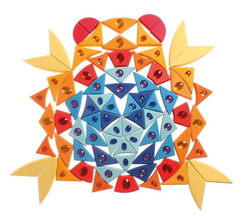 Grimm's: błyszcząca układanka Glitter Mandala Sun - Noski Noski
