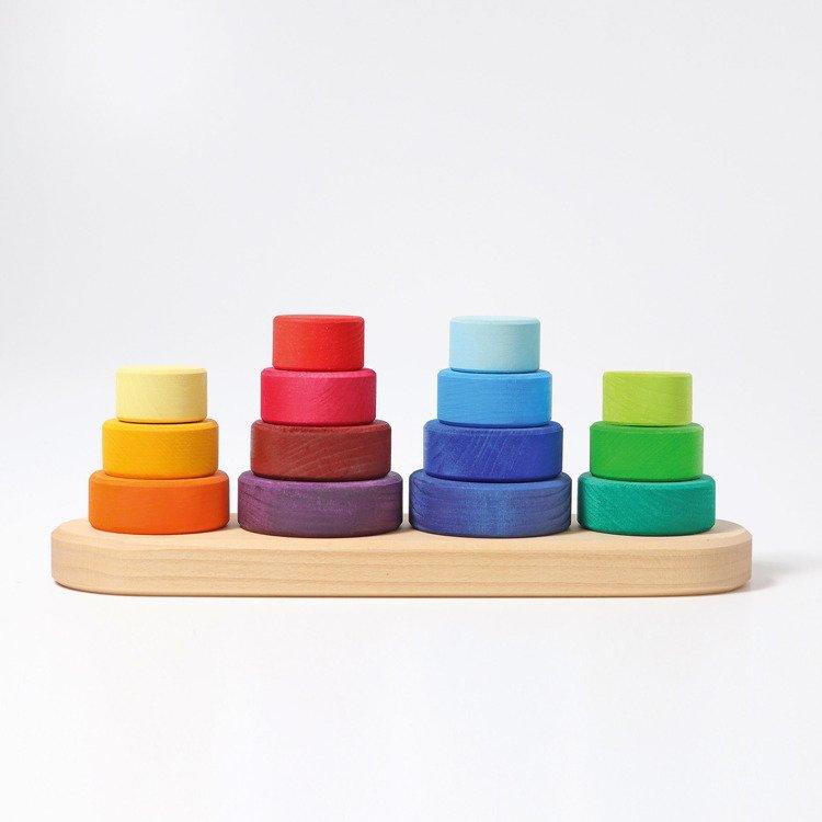 Grimm's: nakładanka z kółkami Stacking Tower - Noski Noski