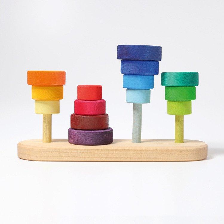 Grimm's: nakładanka z kółkami Stacking Tower - Noski Noski