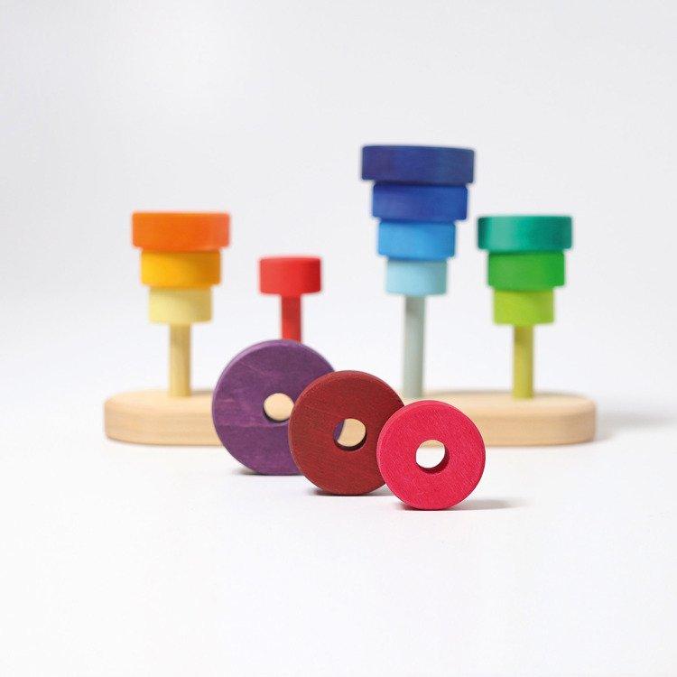 Grimm's: nakładanka z kółkami Stacking Tower - Noski Noski