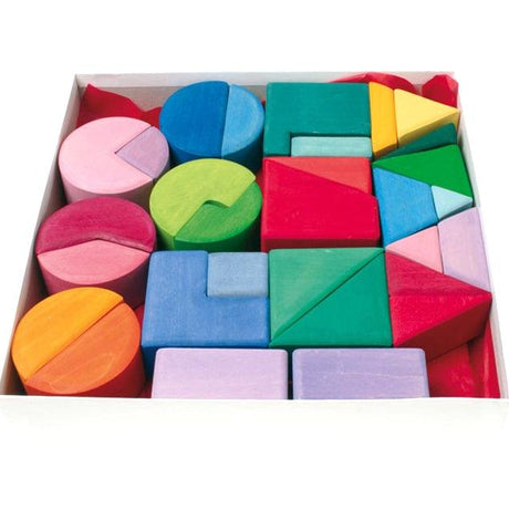 Grimm's: zestaw konstrukcyjny Triangle, Square, Circle 30 el. - Noski Noski