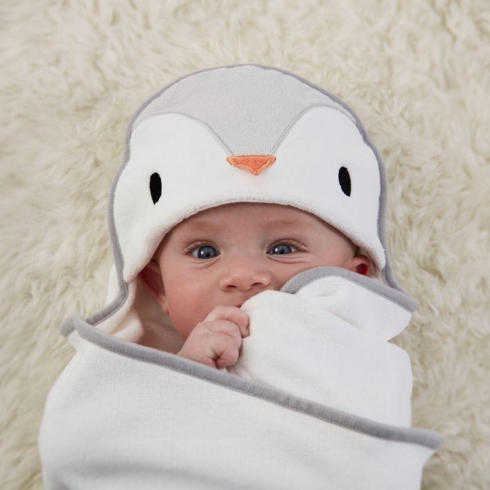Gro Company: ręcznik otulacz pingwinek Groswaddledry - Noski Noski