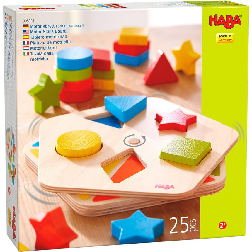 Haba: drewniana tablica motoryczna Shapes Carousel - Noski Noski