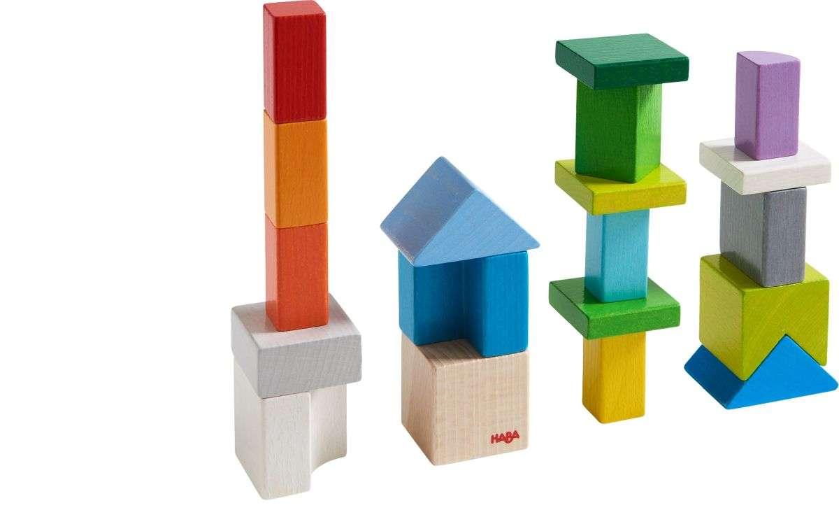 Haba: drewniana układanka 3D Cubes Mix - Noski Noski