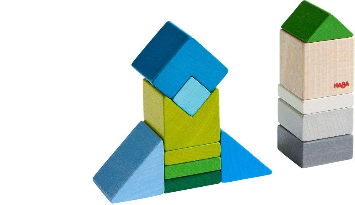 Haba: drewniana układanka 3D Cubes Mix - Noski Noski