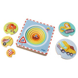 Haba: drewniane puzzle warstwowe Na Budowie - Noski Noski
