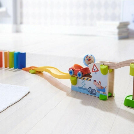 Haba: kulodrom skocznia Jump into Car Dominoes Kullerbü - Noski Noski