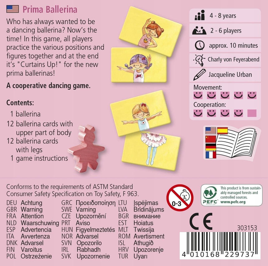 Haba: mini gra kooperacyjna Prima Ballerina - Noski Noski
