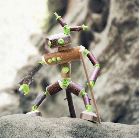 Haba: zestaw konstrukcyjny do patyków figurki Terra Kids Connectors - Noski Noski
