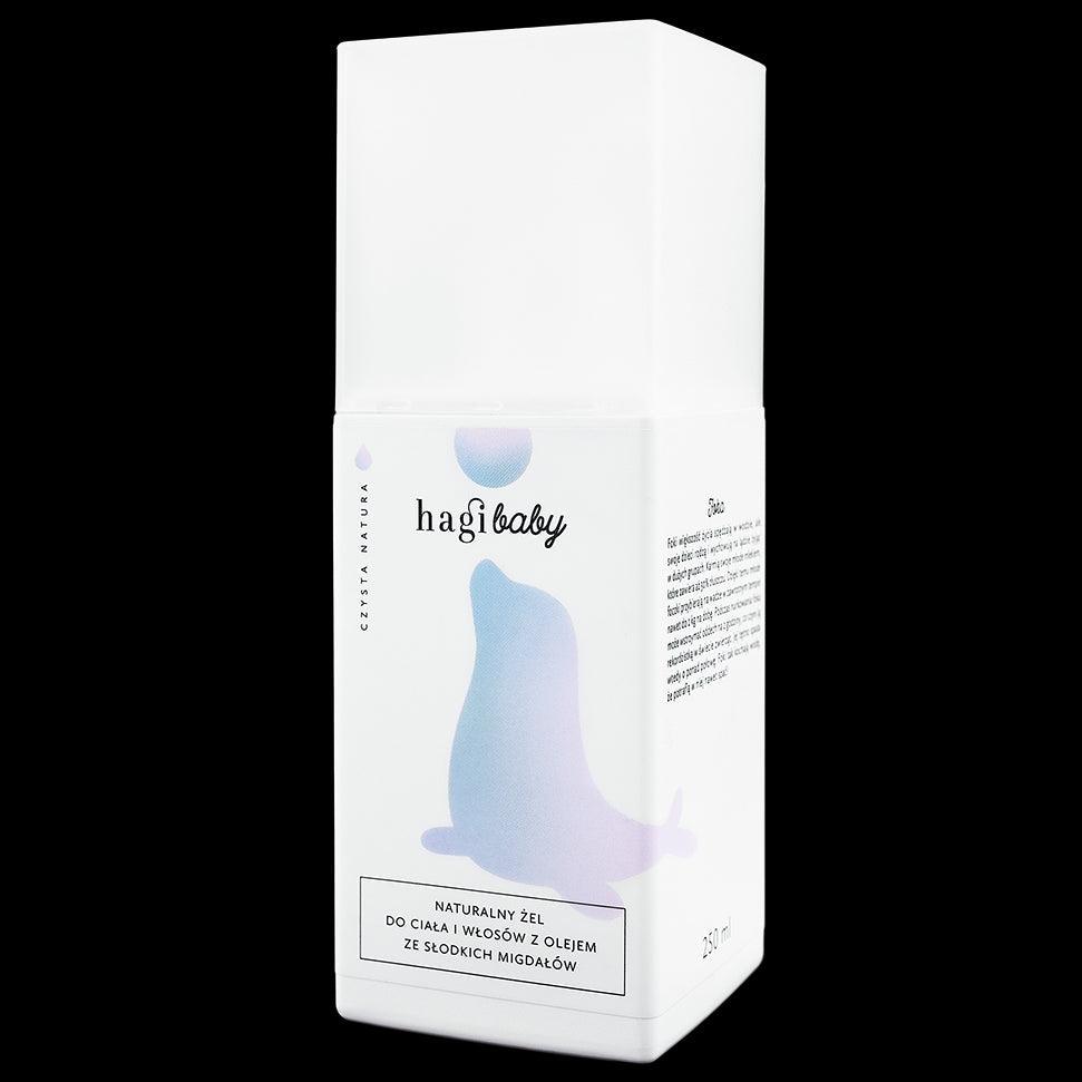 Hagi Baby: naturalny żel do włosów i ciała z olejem ze słodkich migdałów - Noski Noski