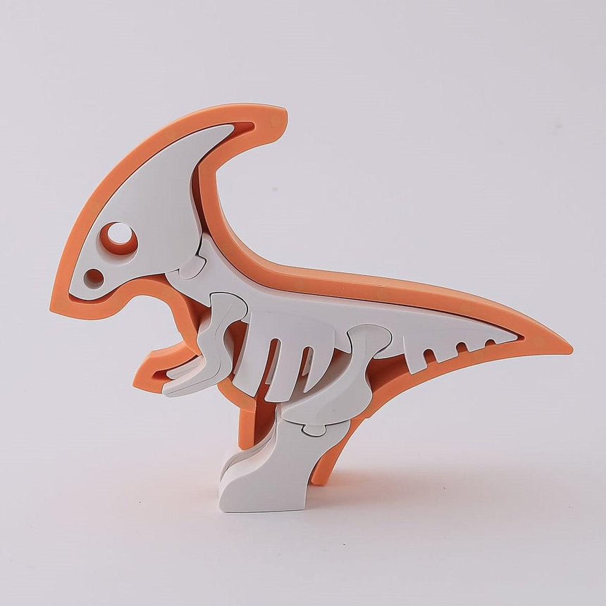 Halftoys: magnetyczny dinozaur do składania z makietą Half Dino - Noski Noski