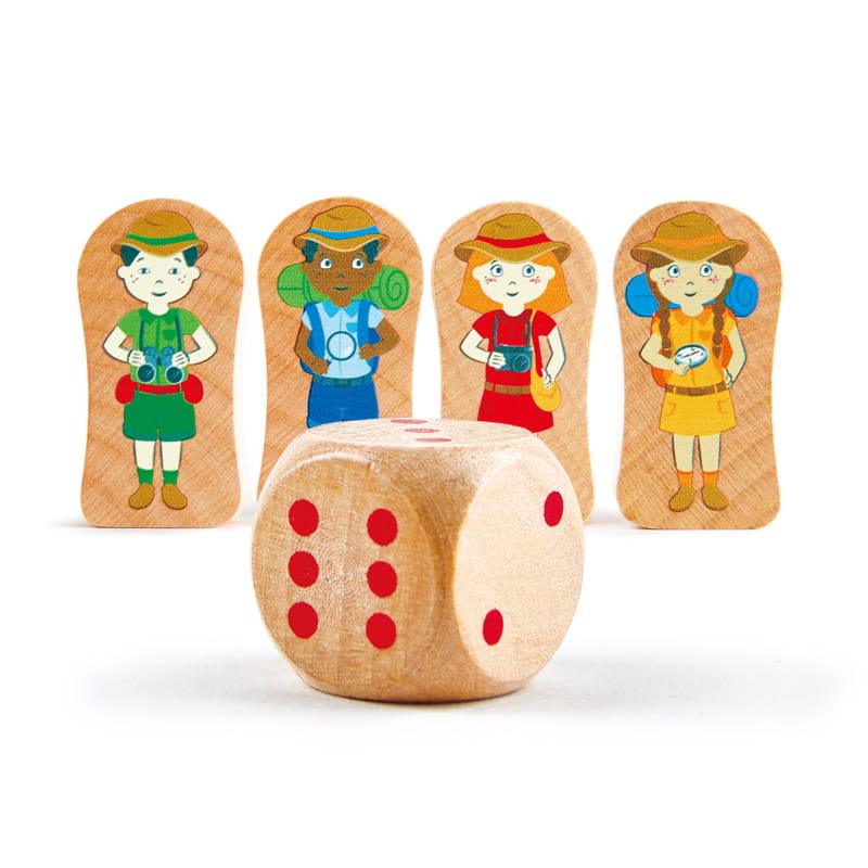 Hape: dookoła świata 2w1 World Tour Puzzle and Game - Noski Noski