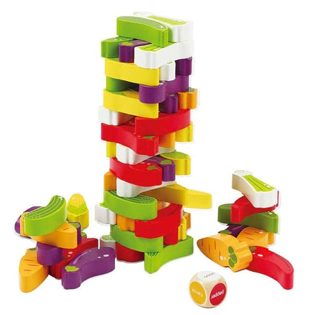 Hape: gra zręcznościowa warzywa Stacking Veggie Game - Noski Noski