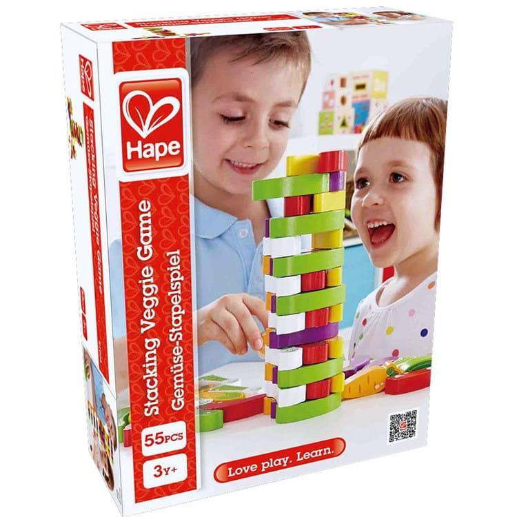 Hape: gra zręcznościowa warzywa Stacking Veggie Game - Noski Noski