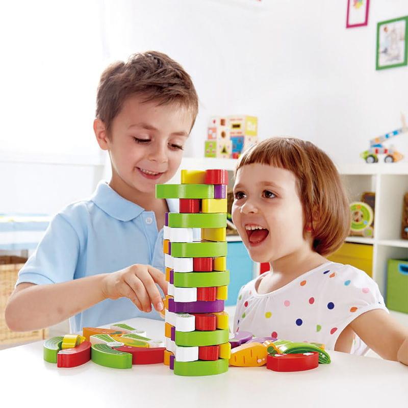 Hape: gra zręcznościowa warzywa Stacking Veggie Game - Noski Noski