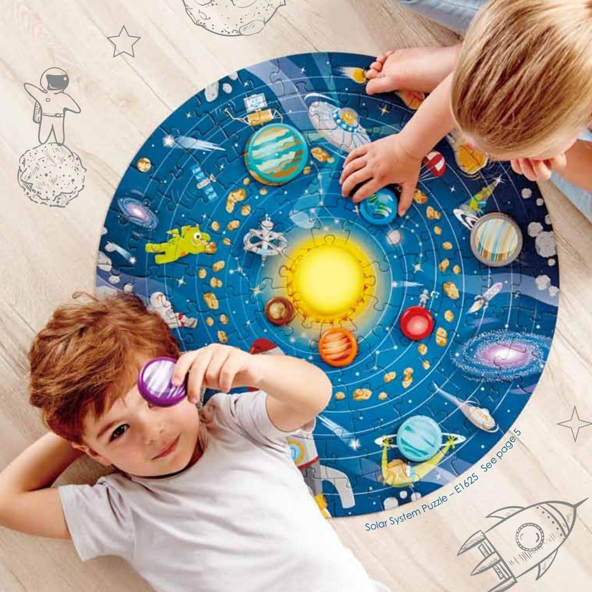 Hape: puzzle z układem słonecznym Solar System - Noski Noski