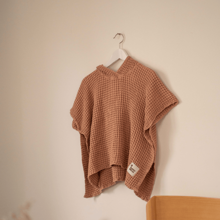 Happymess: lniane ponczo Waflowe 3-6 lat - Noski Noski