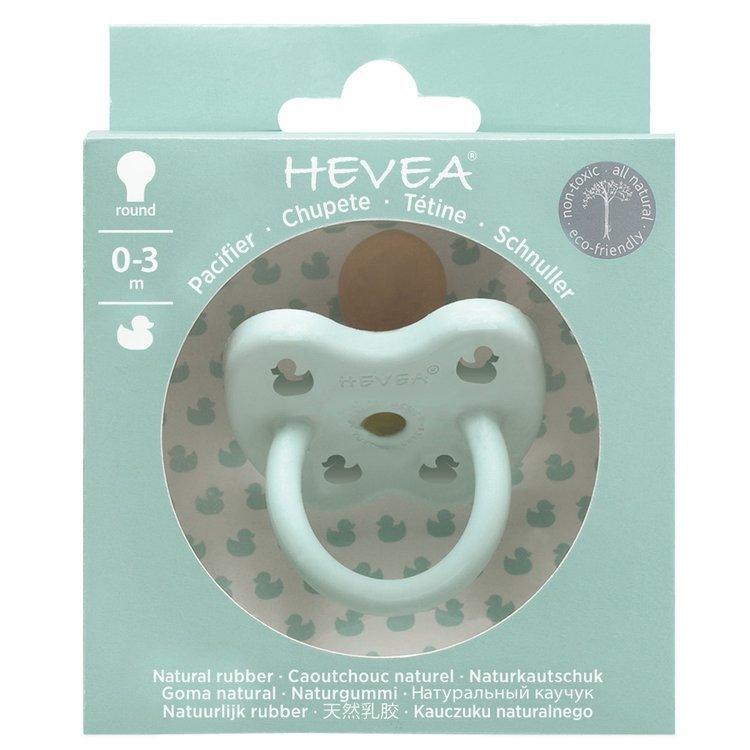 Hevea: kolorowy smoczek z naturalnego kauczuku okrągły 0-3 M - Noski Noski