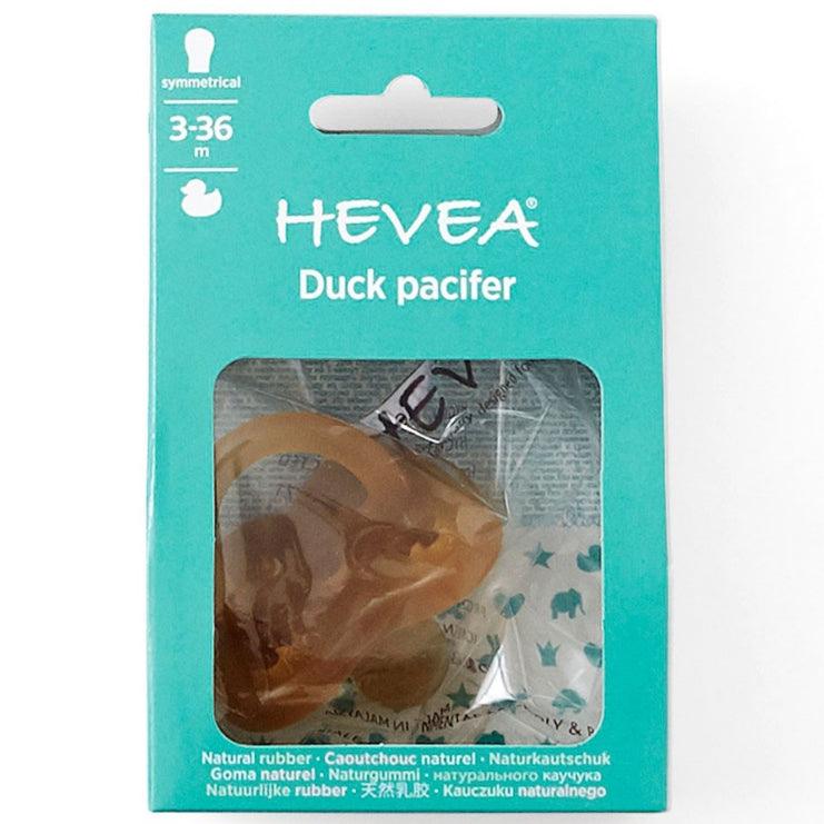 Hevea: symetryczny smoczek z naturalnego kauczuku Duck 3-36 M - Noski Noski