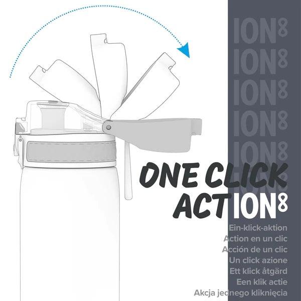 Ion8: butelka na wodę z miarką Coral Motivator 1100 ml - Noski Noski