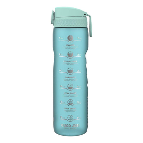 Ion8: butelka na wodę z miarką Sonic Blue Motivator 1100 ml - Noski Noski