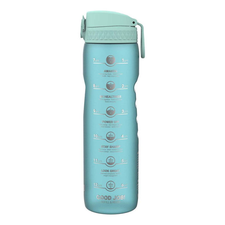 Ion8: butelka na wodę z miarką Sonic Blue Motivator 1100 ml - Noski Noski