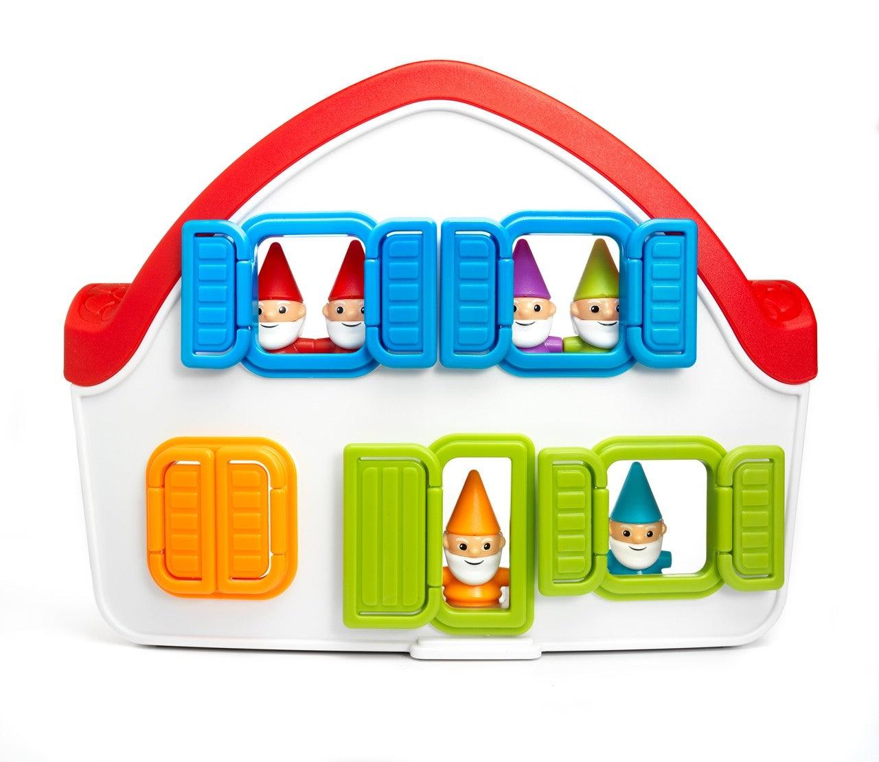 Gra logiczna Królewna Śnieżka Smart Games - 48 wyzwań dla dzieci 4-7 lat,  edukacyjna zabawa w 3D domku z krasnalami i czarownicą - IUVI Games
