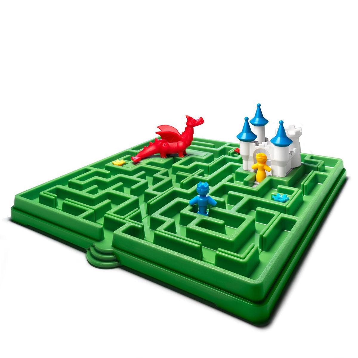 Gra logiczna Śpiąca Królewna Smart Games - 60 wyzwań dla dzieci 3-7 lat,  zamek, rycerz, smok, książka obrazkowa i labirynty - IUVI Games