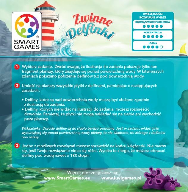 IUVI Games: magnetyczna gra logiczna Zwinne Delfinki Smart Games - Noski Noski