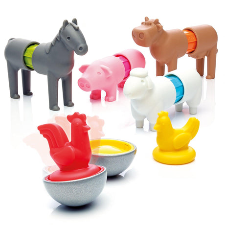 IUVI Games: magnetyczne klocki Smart Max My First Farm Animals - Noski Noski