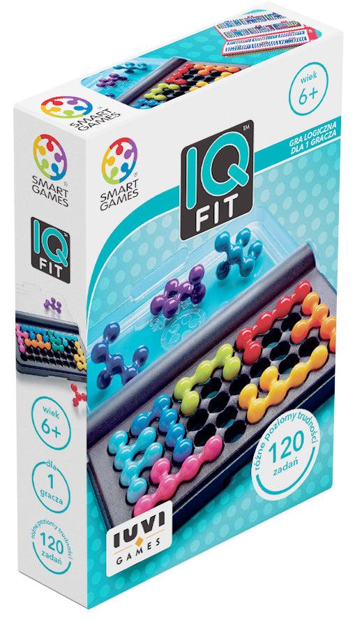 Podróżna gra logiczna IQ Fit Smart Games - 10 puzzli 3D dla dzieci od 6 lat  - Gry edukacyjne i łamigłówki dla młodych umysłów - IUVI Games