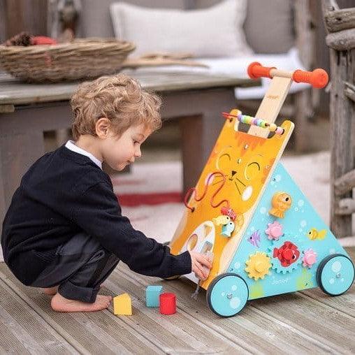 Janod: aktywnościowy pchacz kotek Cat Baby Walker - Noski Noski